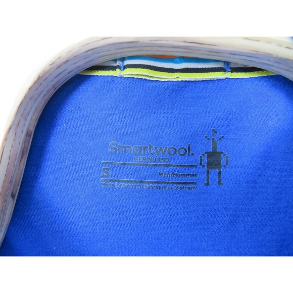 Smartwool Grateful Dead Shirt Mens Small Merino 150 Base Blue Long Sleeve Tee - Picture 4 of 9